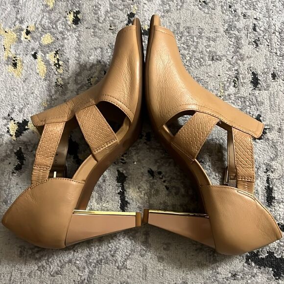 Nurture Pamina size 11 leather tan heels - Picture 3 of 6